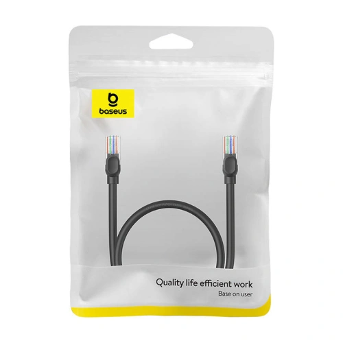 Kup Kabel sieciowy Baseus Ethernet CAT5 0,5m (czarny) - BSU4562 - {ean13} - Sklep Home Screen