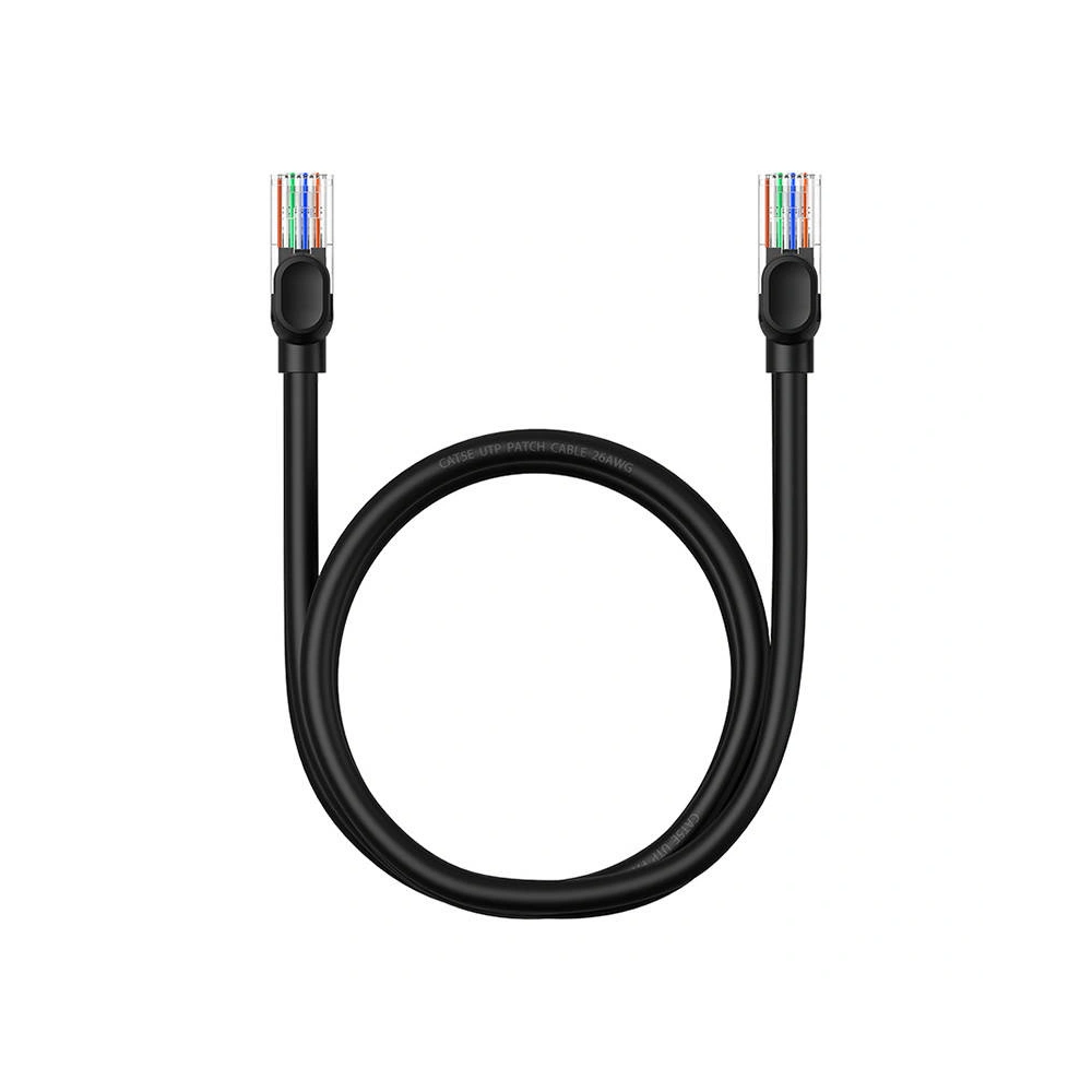 Kabel sieciowy Baseus Ethernet CAT5 1m (czarny)