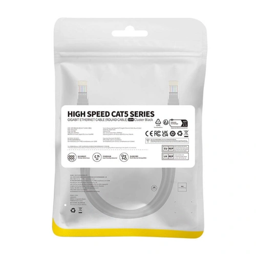 Kup Kabel síťový Baseus Ethernet CAT5 1,5m (černý) - BSU4564 - {ean13} - Sklep Home Screen