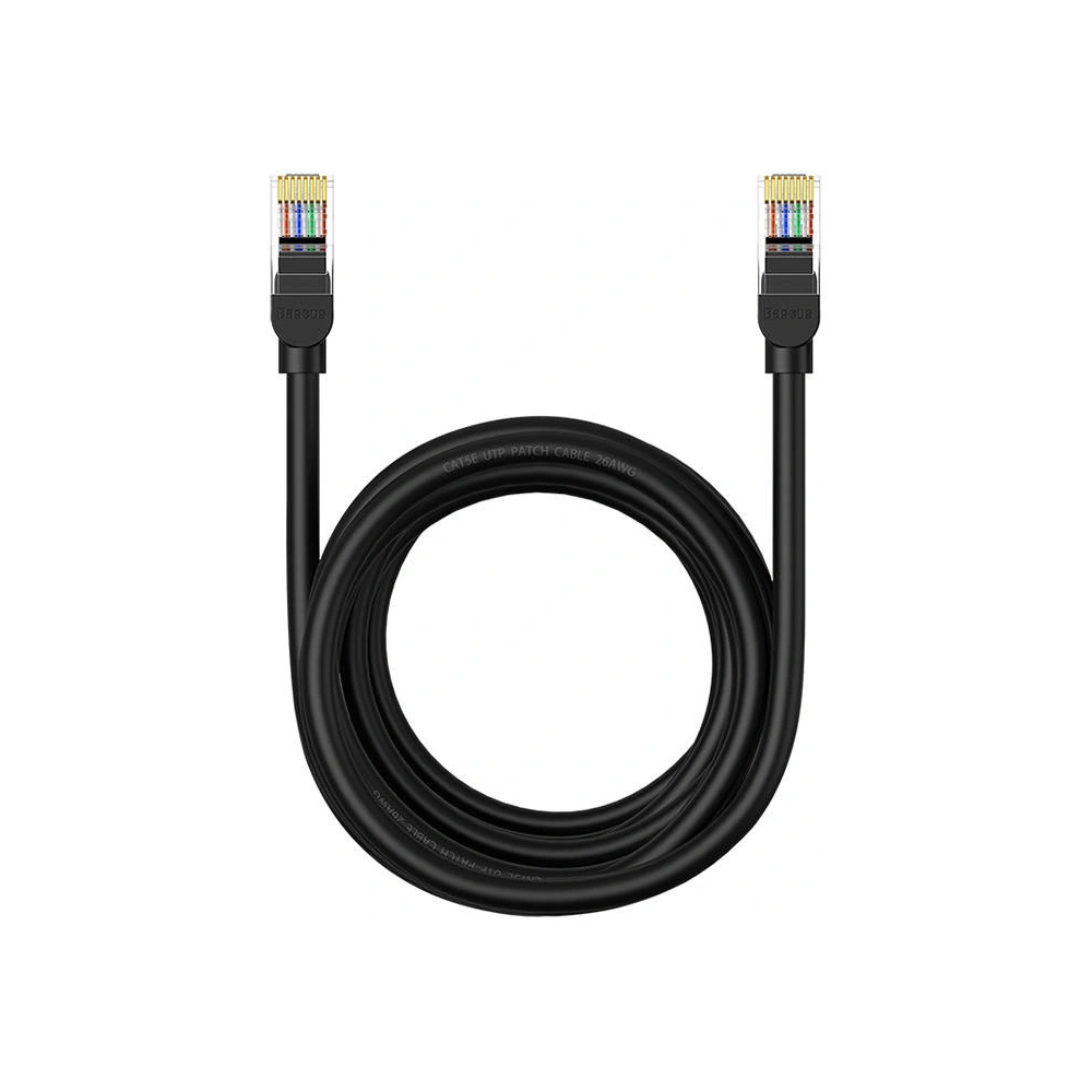 Kabel sieciowy Baseus Ethernet CAT5 5m (czarny)