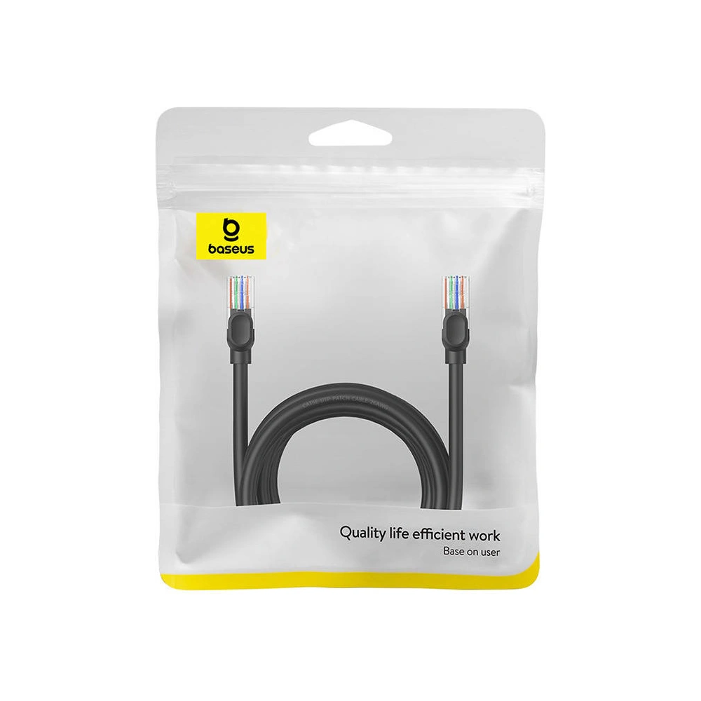 Kabel sieciowy Baseus Ethernet CAT5 5m (czarny)
