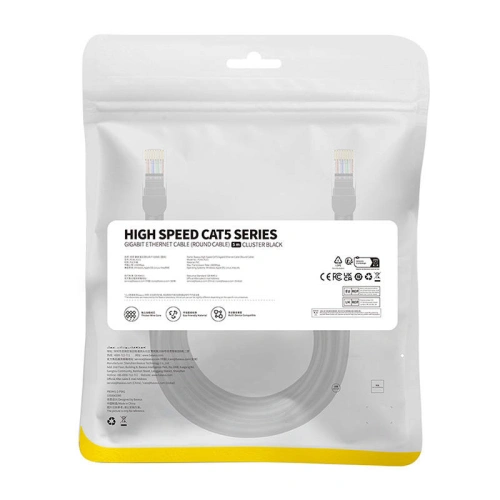 Kup Baseus Cablu de rețea Ethernet CAT5 5m (negru) - BSU4567 - {ean13} - Sklep Home Screen