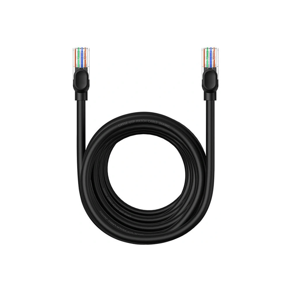 Kabel sieciowy Baseus Ethernet CAT5 8m (czarny)