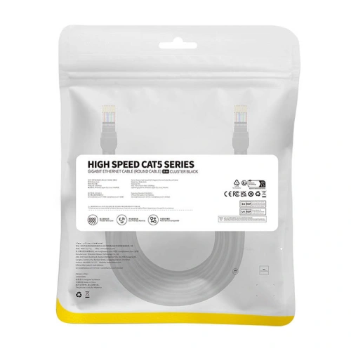 Kup Baseus Cablu de rețea Ethernet CAT5 8m (negru) - BSU4568 - {ean13} - Sklep Home Screen