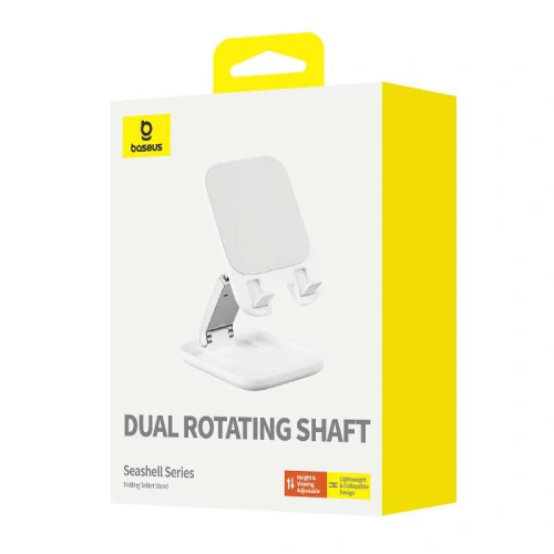 Buy Baseus Seashell folding phone/tablet stand (white) - BSU4570 - {ean13} - Home Screen Store Europe