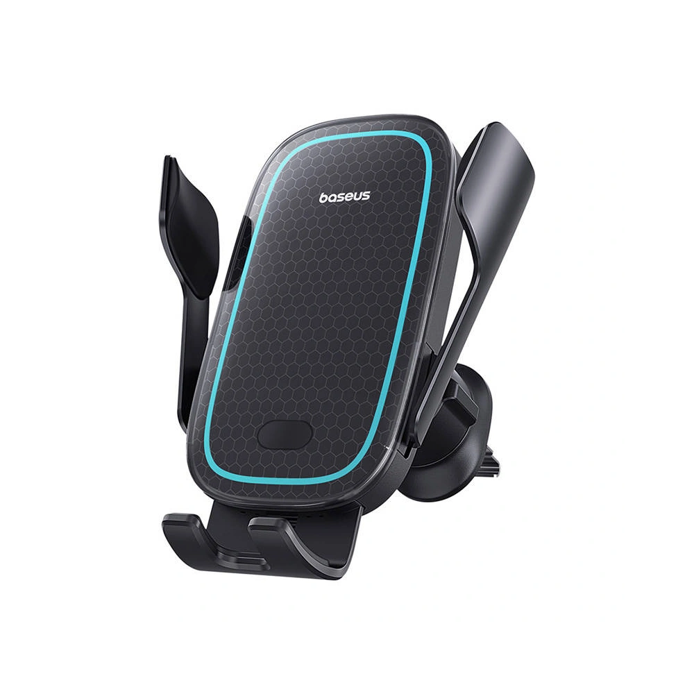 Uchwyt samochodowy z ładowarką do kratki nawiewu Baseus MilkyWay Pro 15W (czarny)