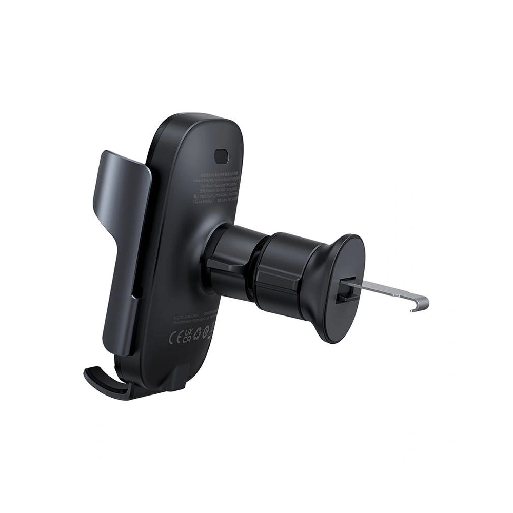 Uchwyt samochodowy z ładowarką do kratki nawiewu Baseus MilkyWay Pro 15W (czarny)