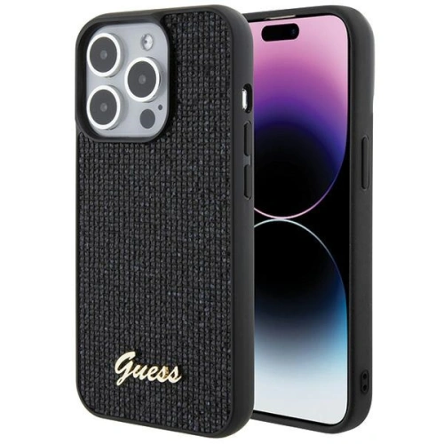 Kup Etui Guess GUHCP15LPMSDGSK Apple iPhone 15 Pro keménytok Disco Metal Script fekete/black - GUE2820 - {ean13} - Sklep Home Screen