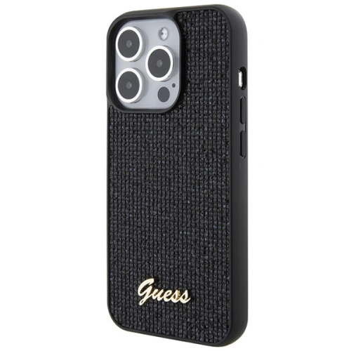 Kup Etui Guess GUHCP15LPMSDGSK Apple iPhone 15 Pro keménytok Disco Metal Script fekete/black - GUE2820 - {ean13} - Sklep Home Screen