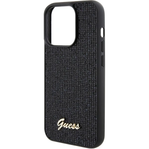 Etui Guess GUHCP15LPMSDGSK Apple iPhone 15 Pro hardcase Disco Metal Script czarny/black
