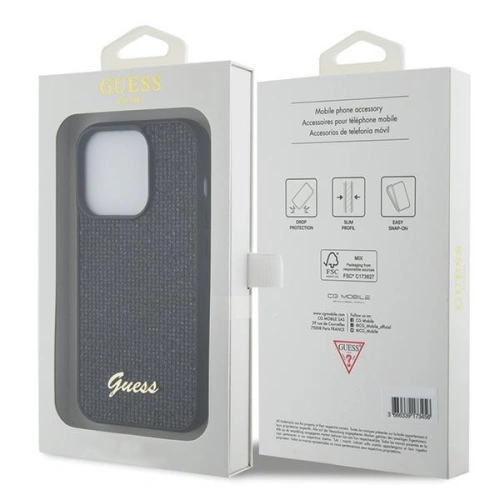 Kup Etui Guess GUHCP15LPSFDGSK Apple iPhone 15 Pro kemény tok Sequin Script Metal fekete/black - GUE2821 - {ean13} - Sklep Home Screen