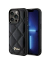 Etui Guess GUHCP15LPSQSQSK Apple iPhone 15 Pro hardcase Quilted Metal Logo černý/black