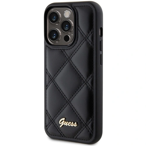 Kup Etui Guess GUHCP15LPSQSQSK Apple iPhone 15 Pro hardcase Quilted Metal Logo černý/black - GUE2824 - {ean13} - Sklep Home Screen