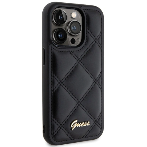 Kup Etui Guess GUHCP15LPSQSQSK Apple iPhone 15 Pro hardcase Quilted Metal Logo černý/black - GUE2824 - {ean13} - Sklep Home Screen