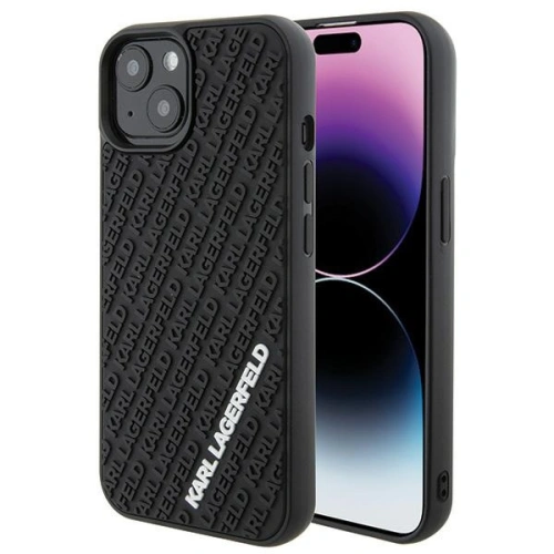 Kup Karl Lagerfeld Apple Carcasă KLHCP15S3DMKRLK iPhone 15 hardcase 3D cauciuc Multi Logo negru/negru - KLD1659 - {ean13} - Sklep Home Screen