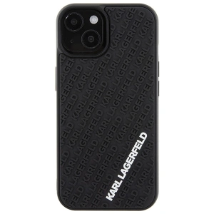 Etui Karl Lagerfeld KLHCP15S3DMKRLK Apple iPhone 15 hardcase 3D Rubber Multi Logo czarny/black
