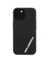 Buy Karl Lagerfeld KLHCP15S3DMKRLK Apple iPhone 15 hardcase 3D Rubber Multi Logo black - KLD1659 - {ean13} - Home Screen Store Europe
