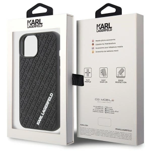 Etui Karl Lagerfeld KLHCP15S3DMKRLK Apple iPhone 15 hardcase 3D Rubber Multi Logo czarny/black
