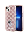 Etui Karl Lagerfeld KLHCP15SHNCMKLP Apple iPhone 15 hardcase Monogram Choupette różowy/pink