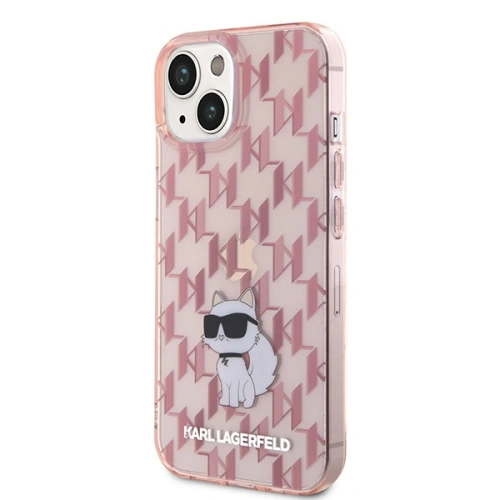 Kup Karl Lagerfeld Apple Carcasă KLHCP15SHNCMKLP iPhone 15 carcasă tare Monogram Choupette roz / roz - KLD1660 - {ean13} - Sklep Home Screen