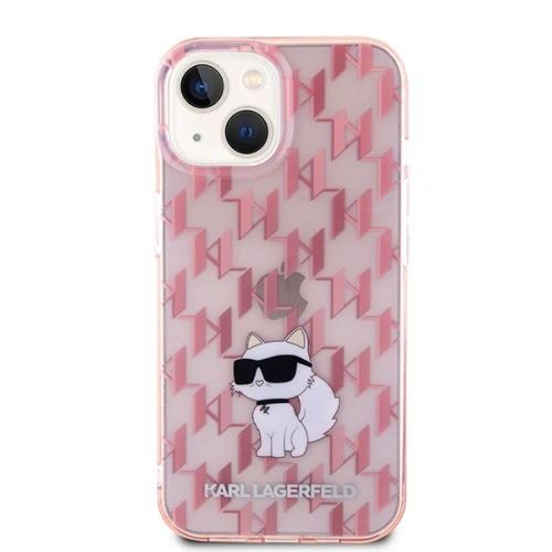 Kup Karl Lagerfeld Apple Carcasă KLHCP15SHNCMKLP iPhone 15 carcasă tare Monogram Choupette roz / roz - KLD1660 - {ean13} - Sklep Home Screen