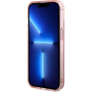 Etui Karl Lagerfeld KLHCP15SHNCMKLP Apple iPhone 15 hardcase Monogram Choupette różowy/pink