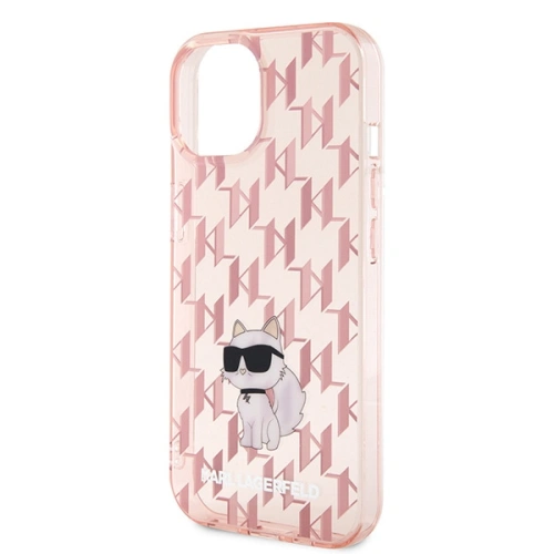 Kup Karl Lagerfeld Apple Carcasă KLHCP15SHNCMKLP iPhone 15 carcasă tare Monogram Choupette roz / roz - KLD1660 - {ean13} - Sklep Home Screen
