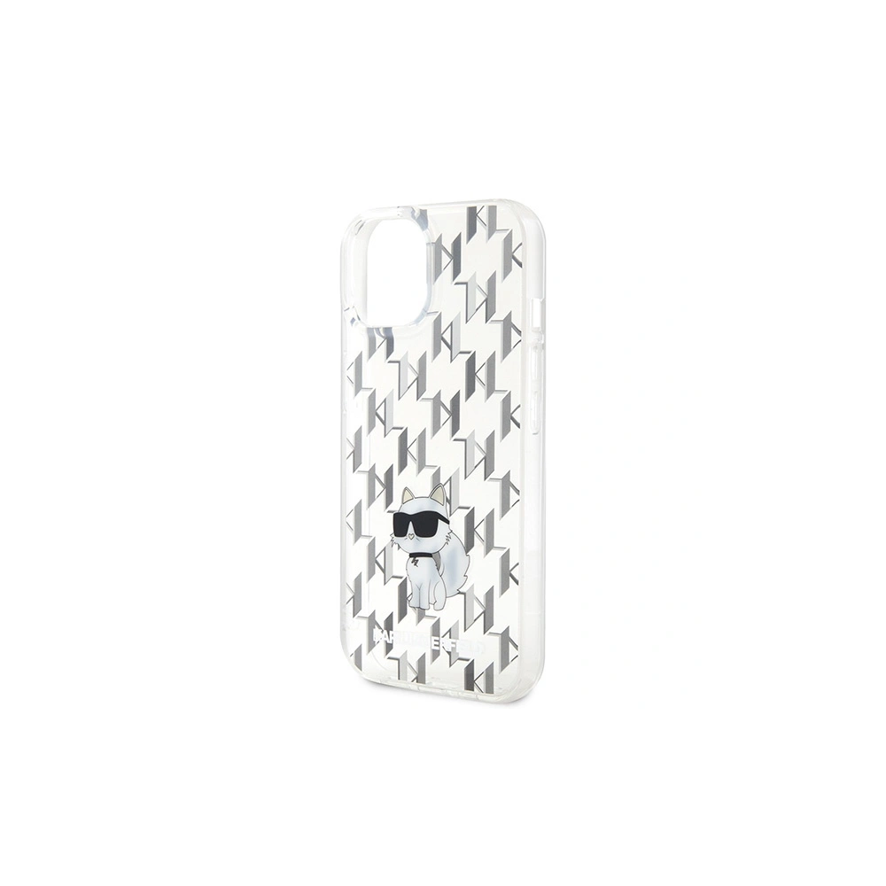 Etui Karl Lagerfeld KLHCP15SHNCMKLT Apple iPhone 15 hardcase Monogram Choupette transparent