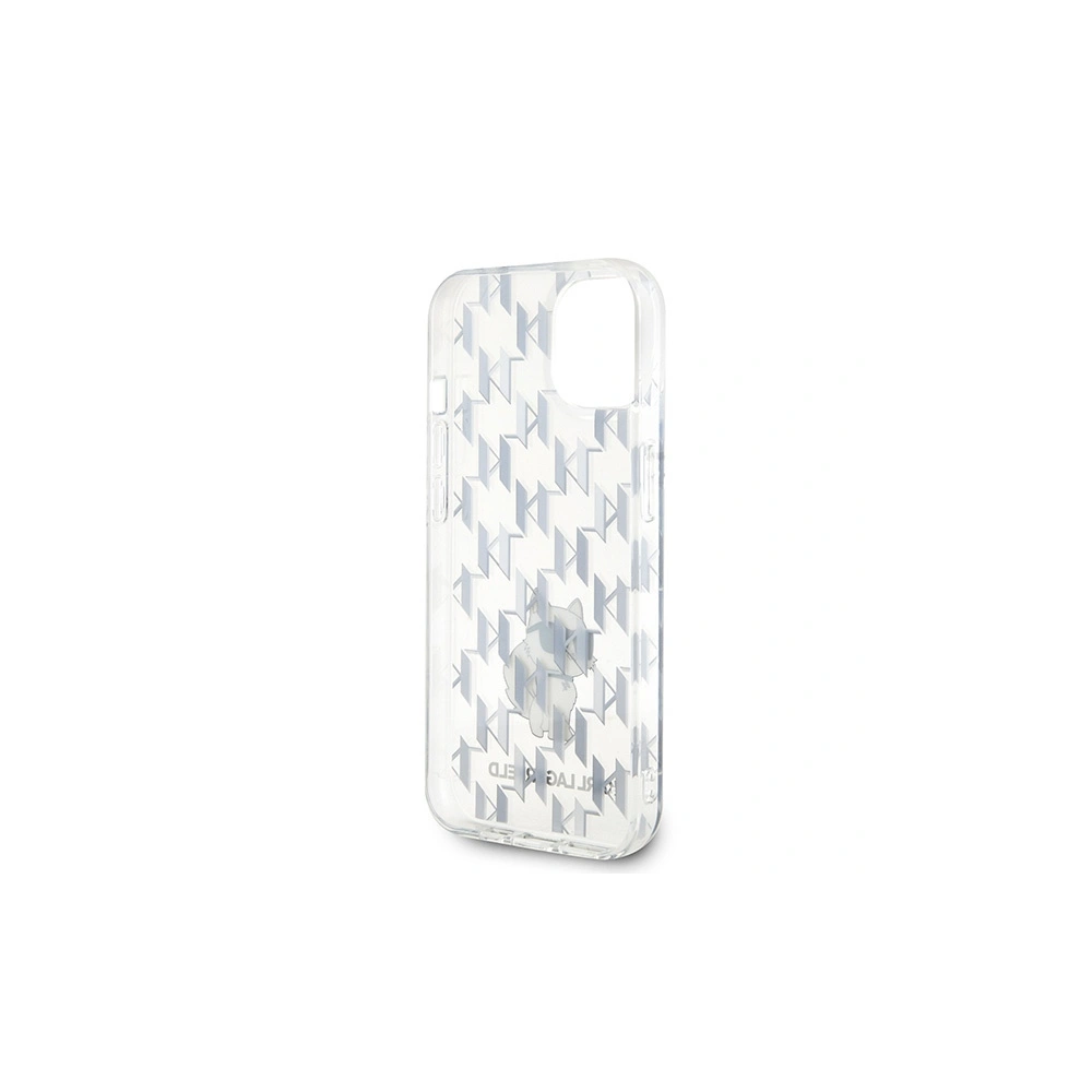 Etui Karl Lagerfeld KLHCP15SHNCMKLT Apple iPhone 15 hardcase Monogram Choupette transparent