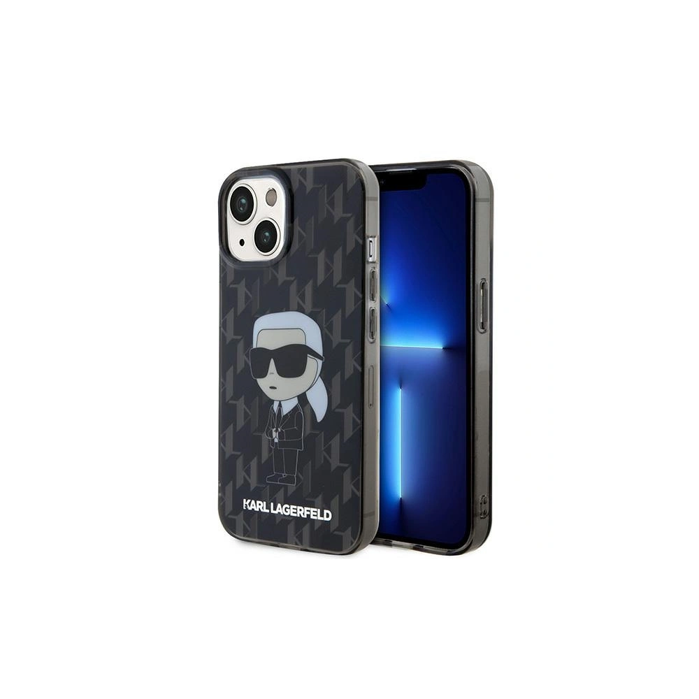 Etui Karl Lagerfeld KLHCP15SHNKMKLK Apple iPhone 15 hardcase Monogram Ikonik transparent