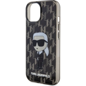 Etui Karl Lagerfeld KLHCP15SHNKMKLK Apple iPhone 15 hardcase Monogram Ikonik transparent