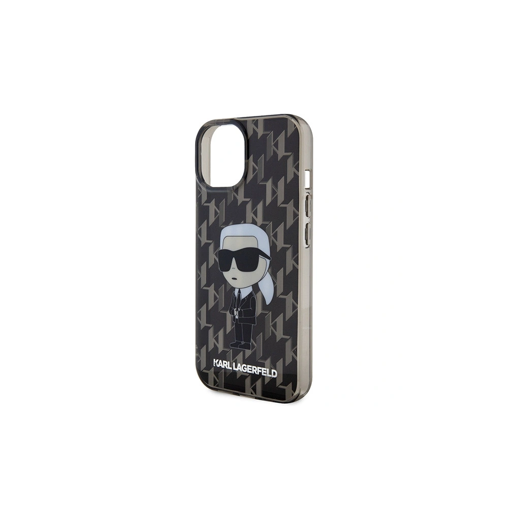 Etui Karl Lagerfeld KLHCP15SHNKMKLK Apple iPhone 15 hardcase Monogram Ikonik transparent