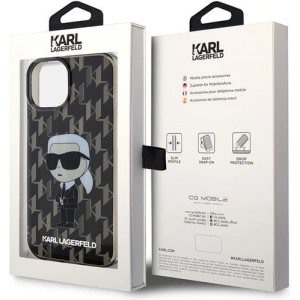 Etui Karl Lagerfeld KLHCP15SHNKMKLK Apple iPhone 15 hardcase Monogram Ikonik transparent
