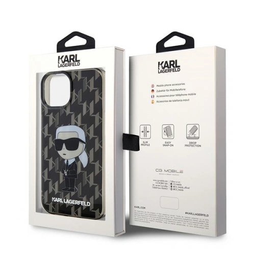 Kup Etui Karl Lagerfeld KLHCP15SHNKMKLK Apple iPhone 15 hardcase Monogram Ikonik transparent - KLD1662 - {ean13} - Sklep Home Screen