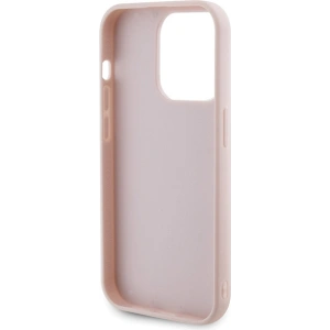 Etui Guess GUHCP15LPSQSQSP Apple iPhone 15 Pro hardcase Quilted Metal Logo różowy/pink