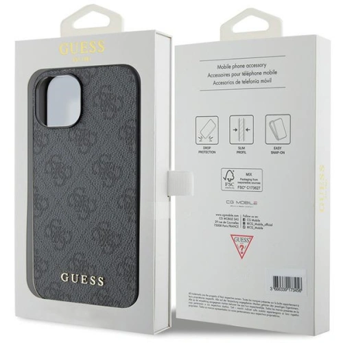 Kup Case Guess GUHCP15MG4GFGR Apple iPhone 15 Plus / 14 Plus Hartschale 4G Metall Gold Logo grau/grey - GUE2828 - {ean13} - Sklep Home Screen