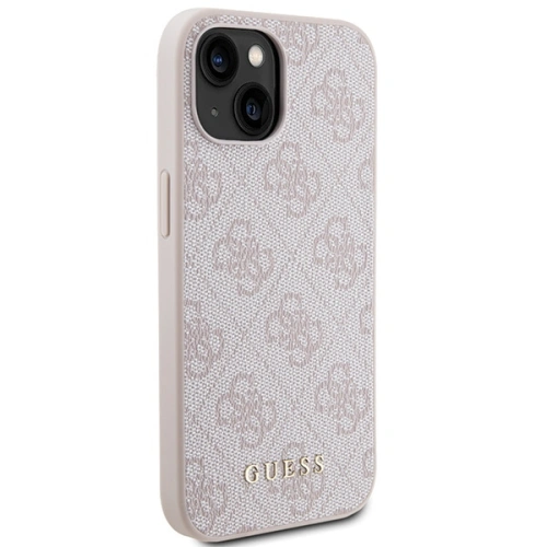 Kup Etui Guess GUHCP15MG4GFPI Apple iPhone 15 Plus / 14 Plus kemény tok 4G Fém Arany Logo rózsaszín/pink - GUE2829 - {ean13} - Sklep Home Screen