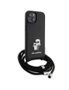 Kup Karl Lagerfeld Apple Geantă KLHCP15SSAKCPSK iPhone 15 hardcase Crossbody Saffiano Metal Pin Karl & Choupette negru/negru - KLD1663 - {ean13} - Sklep Home Screen
