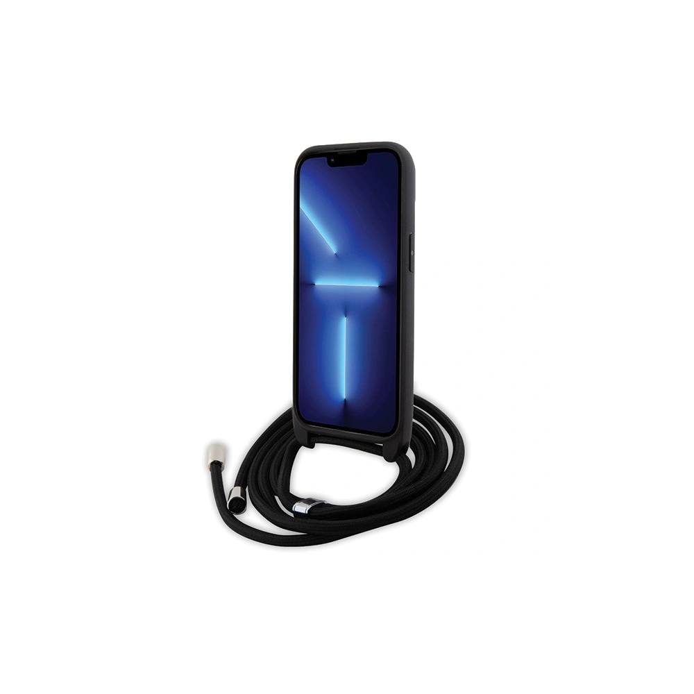 Etui Karl Lagerfeld KLHCP15SSAKCPSK Apple iPhone 15 hardcase Crossbody Saffiano Metal Pin Karl & Choupette czarny/black