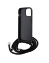 Kup Etui Karl Lagerfeld KLHCP15SSASKNPSK Apple iPhone 15 hardcase Crossbody Saffiano Monogram Metal Pin Karl & Choupette černý/black - KLD1664 - {ean13} - Sklep Home Screen