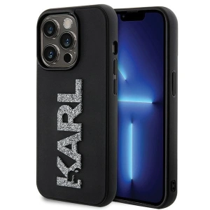 Kup Case Karl Lagerfeld KLHCP15X3DMBKCK Apple iPhone 15 Pro Max Hardcase 3D Gummi Glitzer Logo schwarz/black - KLD1665 - {ean13} - Sklep Home Screen