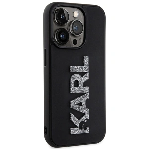 Kup Case Karl Lagerfeld KLHCP15X3DMBKCK Apple iPhone 15 Pro Max Hardcase 3D Gummi Glitzer Logo schwarz/black - KLD1665 - {ean13} - Sklep Home Screen
