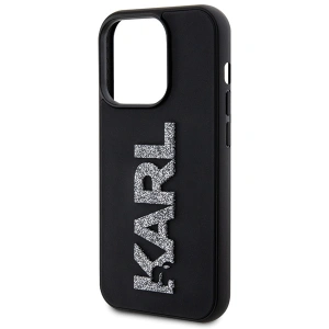 Kup Case Karl Lagerfeld KLHCP15X3DMBKCK Apple iPhone 15 Pro Max Hardcase 3D Gummi Glitzer Logo schwarz/black - KLD1665 - {ean13} - Sklep Home Screen