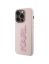 Buy Karl Lagerfeld KLHCP15X3DMBKCP Apple iPhone 15 Pro Max hardcase 3D Rubber Glitter Logo pink - KLD1666 - {ean13} - Home Screen Store Europe