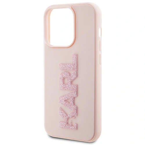 Kup Etui Karl Lagerfeld KLHCP15X3DMBKCP Apple iPhone 15 Pro Max hardcase 3D Rubber Glitter Logo růžový/pink - KLD1666 - {ean13} - Sklep Home Screen