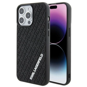 Kup Karl Lagerfeld Apple Carcasă KLHCP15X3DMKRLK iPhone 15 Pro Max hardcase 3D Rubber Multi Logo negru/negru - KLD1667 - {ean13} - Sklep Home Screen