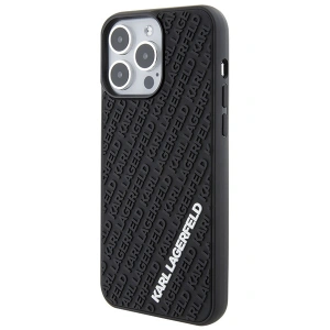 Buy Karl Lagerfeld KLHCP15X3DMKRLK Apple iPhone 15 Pro Max hardcase 3D Rubber Multi Logo black - KLD1667 - {ean13} - Home Screen Store Europe