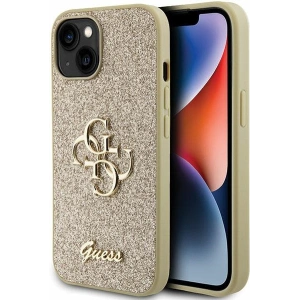 Etui Guess GUHCP15MHG4SGD Apple iPhone 15 Plus / 14 Plus hardcase Glitter Script Big 4G złoty/gold