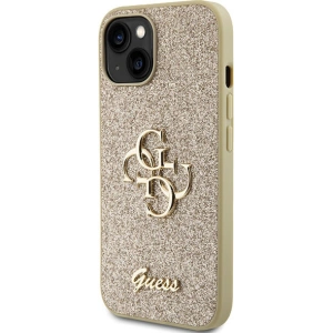Etui Guess GUHCP15MHG4SGD Apple iPhone 15 Plus / 14 Plus hardcase Glitter Script Big 4G złoty/gold