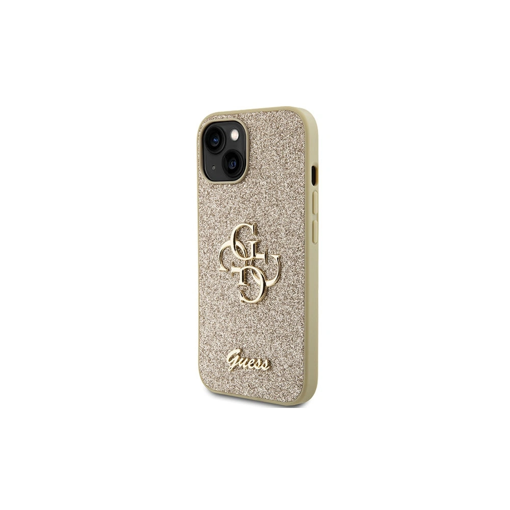Etui Guess GUHCP15MHG4SGD Apple iPhone 15 Plus / 14 Plus hardcase Glitter Script Big 4G złoty/gold